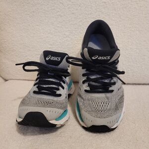 Asics Women's Shoes in Gray and Teal